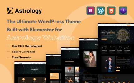 EZ Astrology – Perfect Astrology WordPress Theme