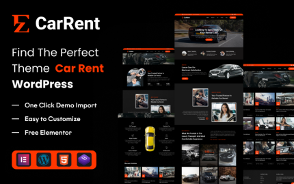 EZ Car Rent: Ultimate Car Rental & Booking WordPress Theme