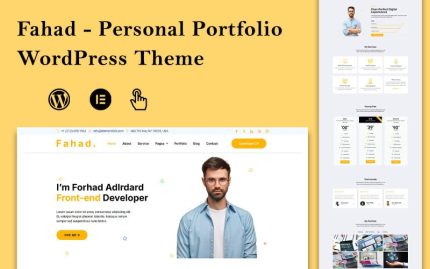 Fahad - Creative Personal Portfolio WordPress Theme