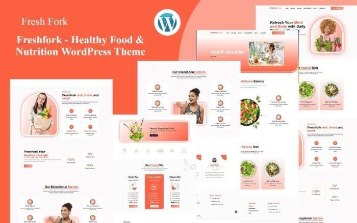 Fareshfork - Healthy Food & Restaurant Nutrition WordPress Theme