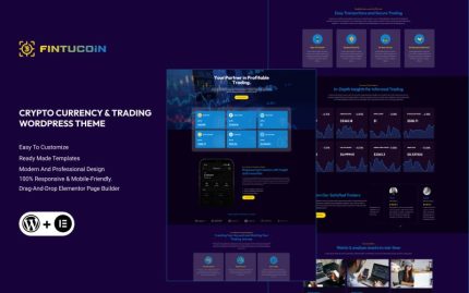 Fintucoin - Cryptocurrency & Trading WordPress Theme