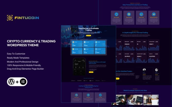 Fintucoin - Cryptocurrency & Trading WordPress Theme
