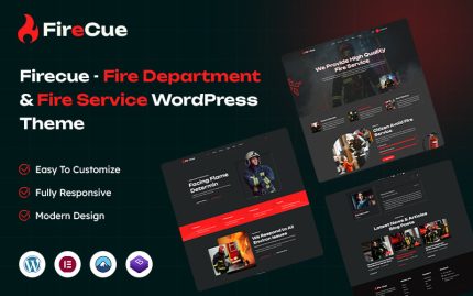 Firecue - Fire Department & Fire Service WordPress Theme