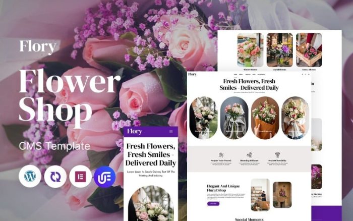 Flory- Flower Shop Multipurpose Responsive WordPress Theme