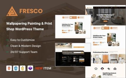 Fresco – Wallpapering Painting & Print Shop WordPress Theme