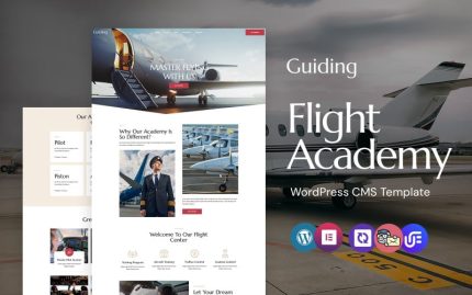 Guiding - Flight School And Private Airline WordPress Elementor Theme