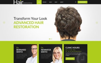 Hair Transplantation WordPress Responsive Theme