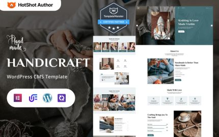 Hand Made - Handmade, Handicraft Boutique And Creative Crafts WordPress Elementor Theme