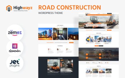 Highwayz - Road Construction WordPress Elementor Theme
