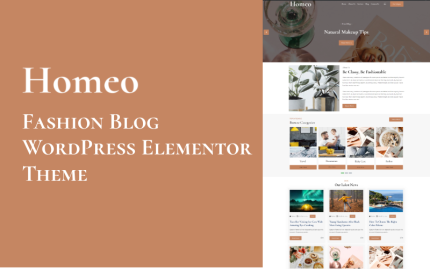 Homeo - Fashion Blog WordPress Elementor Theme