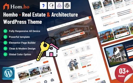 Homho - Real Estate & Architecture WordPress Theme