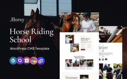 Horsy - Horse Riding Club And Academy Multipurpose WordPress Elementor Theme