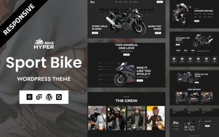 Hyperbike - Sport Bike & Biker Club WordPress Elementor Theme