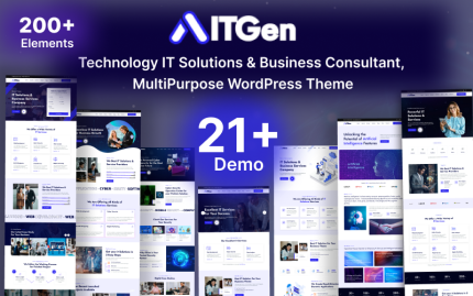 ITGen - Technology IT Solutions & Business Consultant WordPress Theme