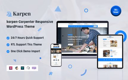 Karpen - Carpenter and Wood Responsive WordPress Theme