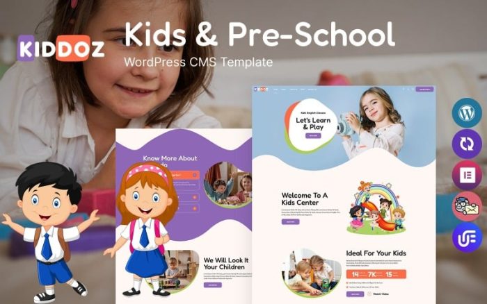 Kiddoz - Kids And Pre-School WordPress Theme