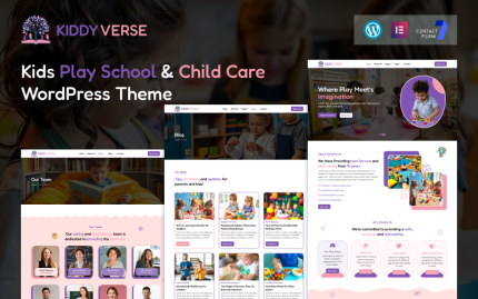 KiddyVerse – Kids Play School & Child Care WordPress Theme