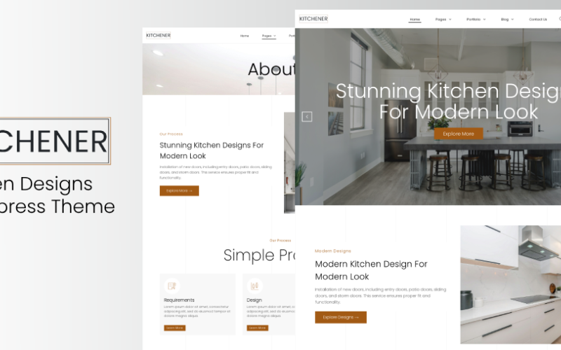 Kitchener - Kitchen Design WordPress Theme