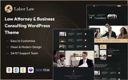 Laborlaw – Law Attorney & Business Consulting WordPress Theme