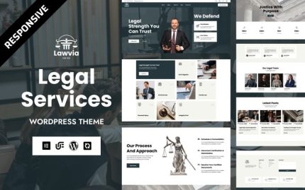 Lawvia - Legal Advisor & Law Firm WordPress Elementor Theme