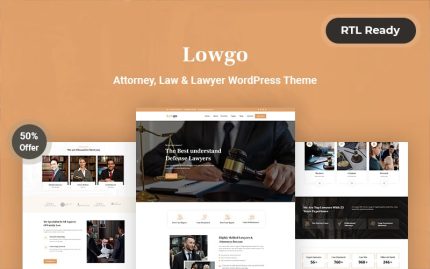 Lowgo - Attorney, Law & Lawyer WordPress Theme