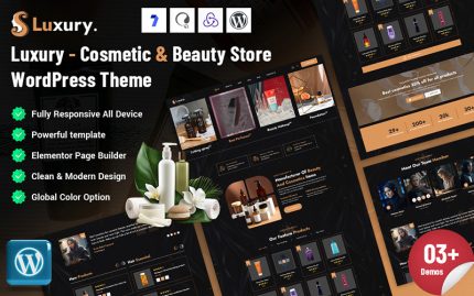 Luxury - Cosmetic & Beauty Store WordPress Theme