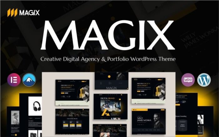 Magix – Creative Digital Agency & Portfolio WordPress Theme