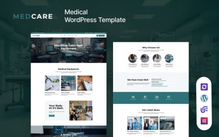Medcare - Medical Equipment WordPress Elementor Theme