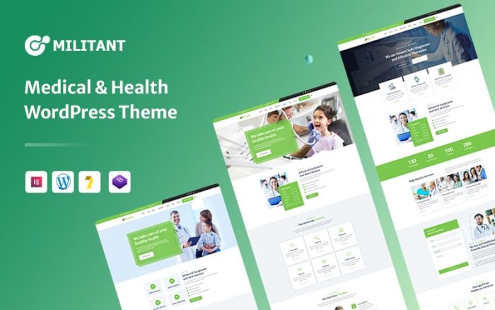 Medical Health & Clinic Elementor WordPress Theme.