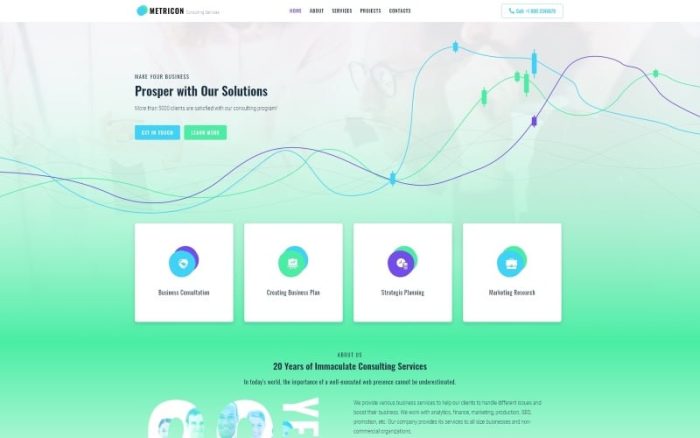 Metricon - Corporate Business WordPress Elementor Theme