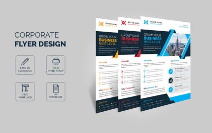 Modern Corporate Flyer Template With Different Variation
