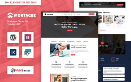 Mortagee - Banking, Loan Business & Finance WordPress theme