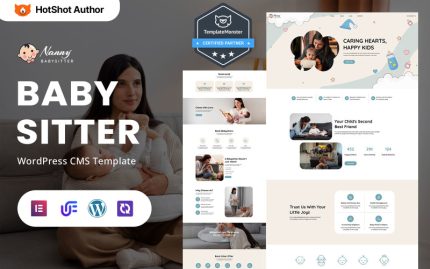 Nanny - Babysitter And Childcare Services WordPress Elementor Theme