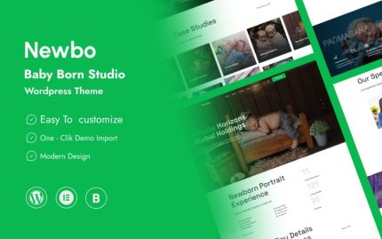 Newbo - Newborn Photography Wordpress Theme
