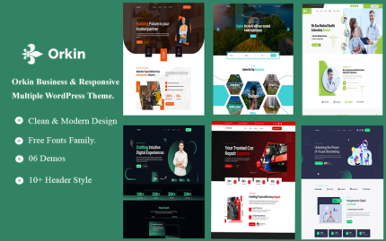 Orkin Business & Multipurpose Responsive WordPress Theme