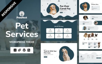 Pawfect - Pet Daycare & Veterinary Services WordPress Elementor Theme