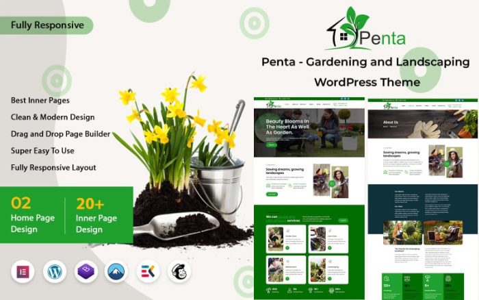 Penta - Gardening and Landscaping WordPress Theme