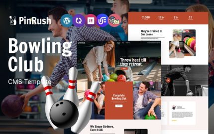 PinRush - Bowling Studio Multipurpose Responsive WordPress Theme