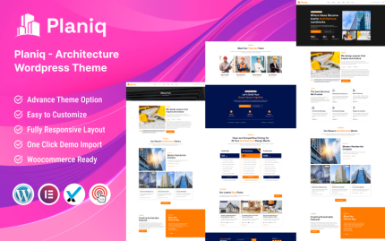 Planiq - Architecture WordPress Theme