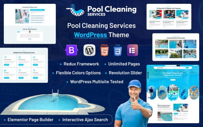 Pool Club WordPress Theme