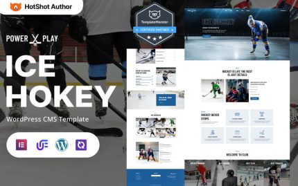 Power Play - Ice Hockey Club And Training WordPress Elementor Theme