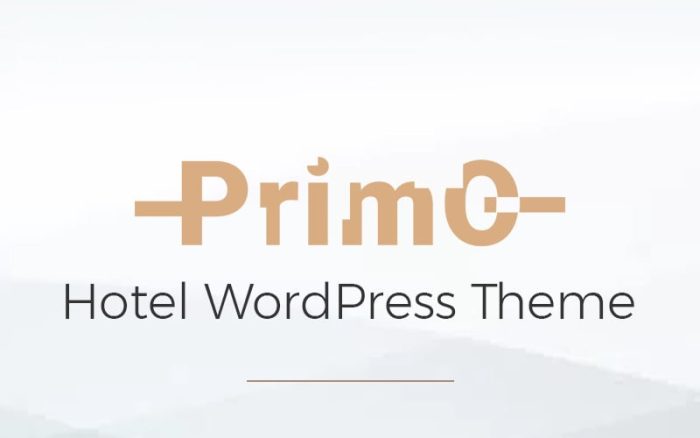 Primo - Hotel WordPress Elementor Theme
