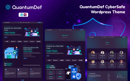QuantumDef – Cybersecurity & Data Protection WordPress Theme