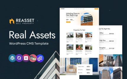 Reasset - Real Estate and Property Dealer Multipurpose WordPress Elementor Theme