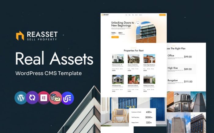 Reasset - Real Estate and Property Dealer Multipurpose WordPress Elementor Theme