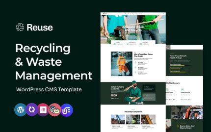 Reuse - Recycling and Waste Management Multipurpose WordPress Elementor Theme