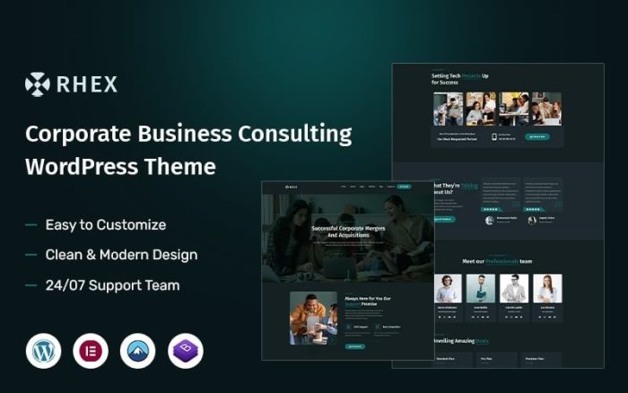 Rhex - Corporate Business Consulting WordPress Theme