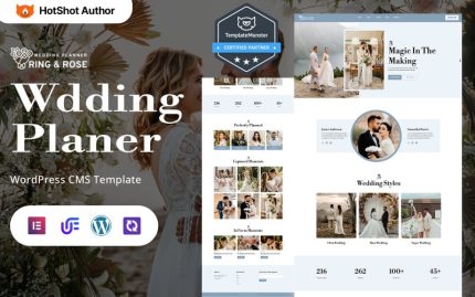 Ring & Rose - Modern Event And Ceremony Planner WordPress Elementor Theme