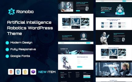 Ronobo – AI Robotics & Technology WordPress Theme