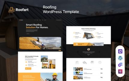 Roofart - Roofing Company Responsive WordPress Theme
